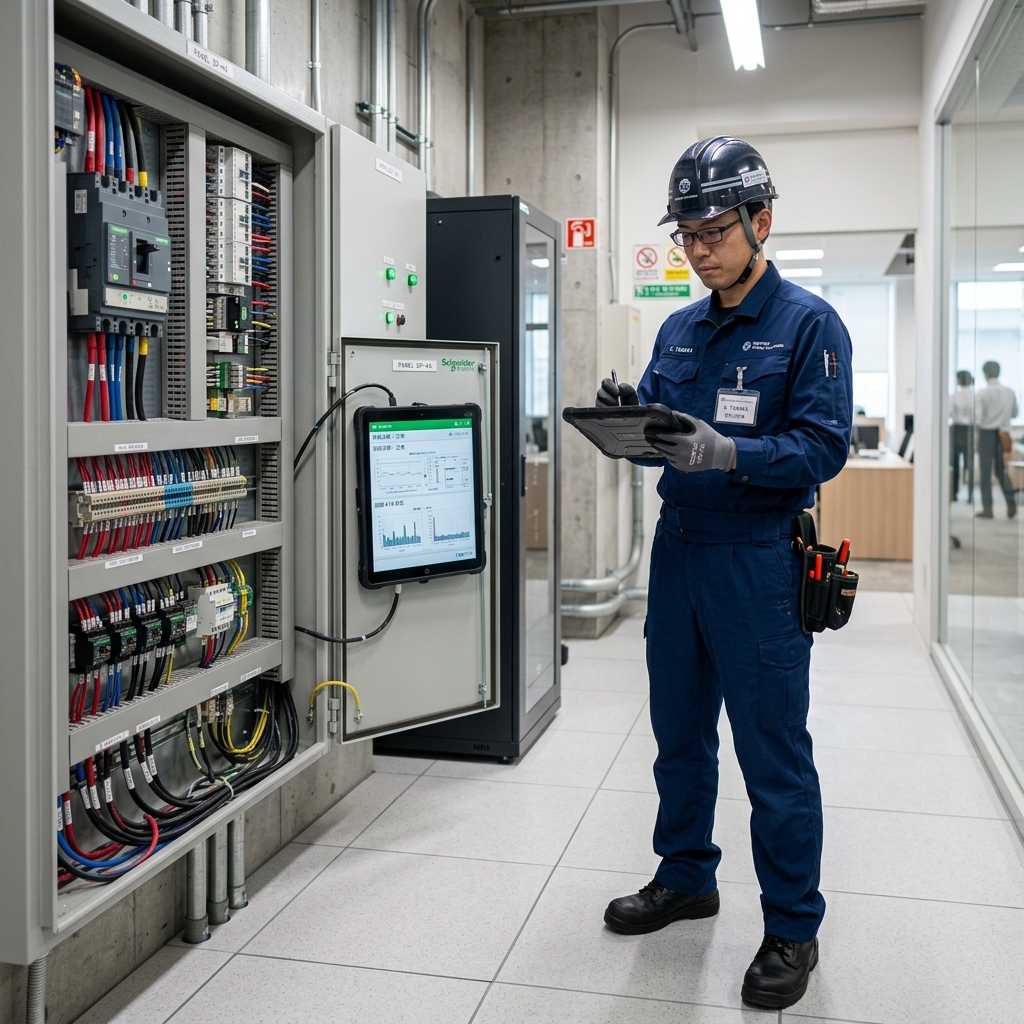 受変電設備の保安点検の様子